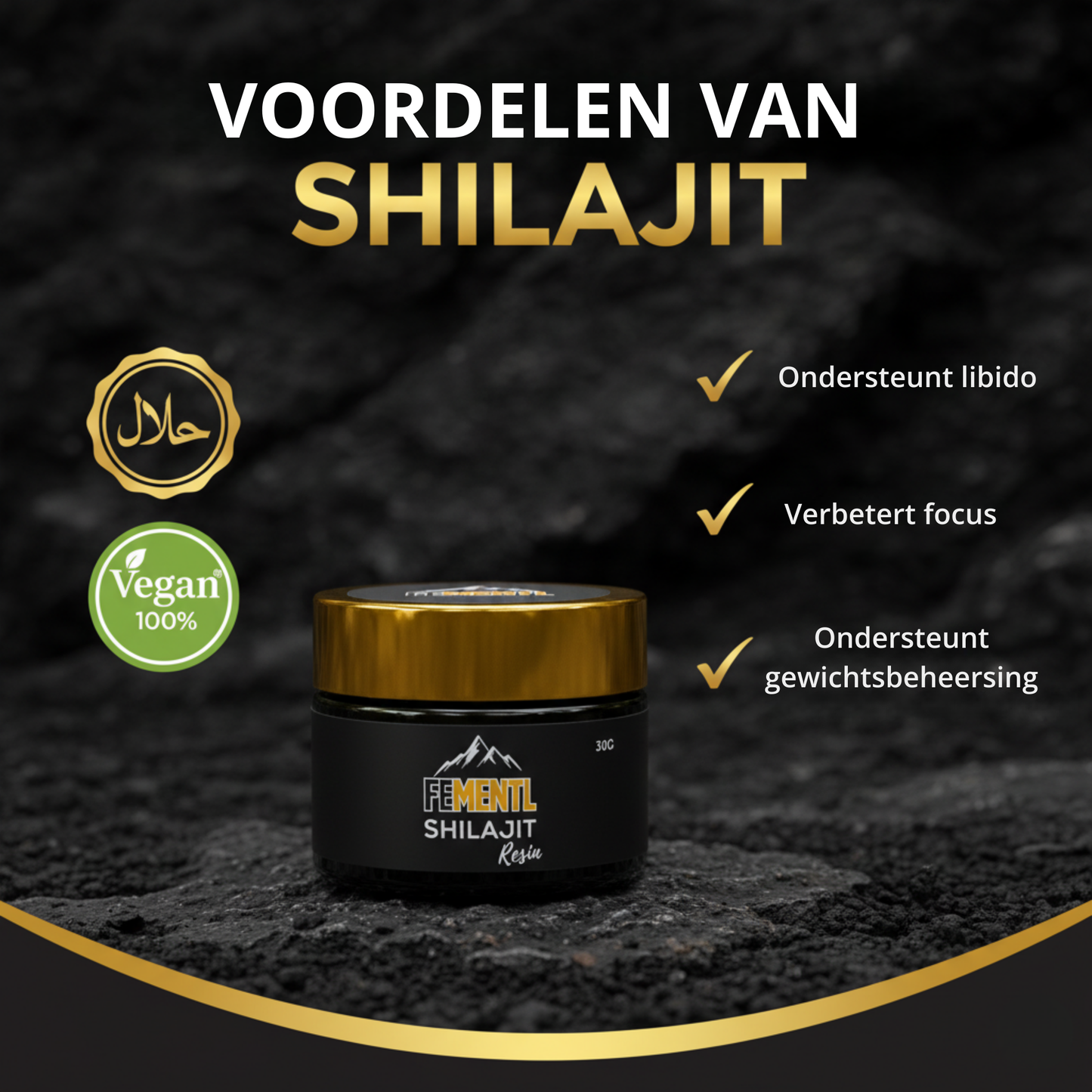 Shilajit – Natuurlijke Boost voor Body en Mind (30 gram)